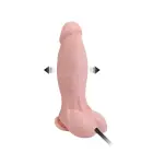 BAILE Inflatable Realistic Dildo with Suction Cup – 26 cm (10.2″) – Skin — Photo 4