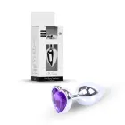 Jewellery Silver Heart анальная пробка – 7 cm (2.8″) – Фиолетовый — Фото 10