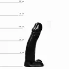 All Black realistlik dildo – 20 cm (8″) — Foto 1