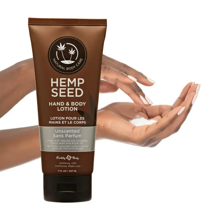 Earthly Body hemp seed hand & body lotion – unscented – 207 ml