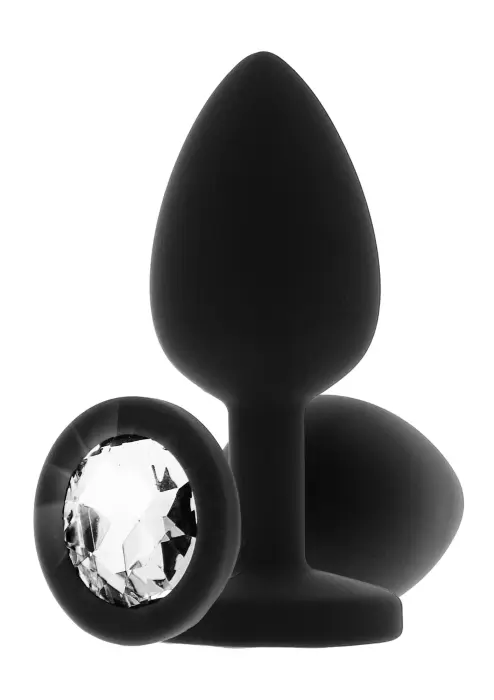 Diamond Booty Jewel анальная пробка – M – Черный