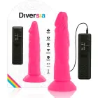 Diversia lankstus vibruojantis dildo – 23 cm (9″) – rožinis — Nuotrauka 1