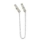 Modern Zinc Alloy Nipple Clamps with Chain – Silver — Photo 3