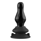 Missy - Вибрирующий стеклянный дилдо с присоской – 20 cm (8″) – Черный — Фото 9