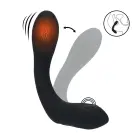Vibrating Heating Bendable Tapping Silicone Prostate Stimulator – 20 cm (7.9″) – Black — Photo 2