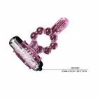 BAILE Silicone Ring 10 Vibration Modes Pink Flexible Intimate System — Photo 9