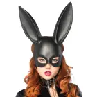 Leg Avenue maskarādes zaķa maska – melna – One Size — Foto 2