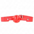 KINK Red Breathable Ball Gag 4.5 cm – Adjustable Silicone Strap 65 cm — Photo 1
