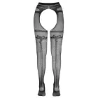 Cottelli LEGWEAR Võrksukkpüksid sukahoidja ja tagumise õmblusega – mustad – S/M — Foto 6