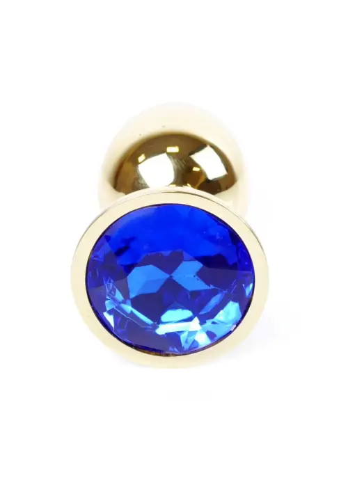 Plug-Jewellery Gold anālais spraudnis – 7 cm (2.8″) – Tumši zils