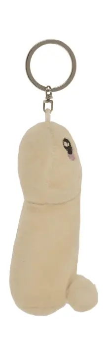 Metalowy brelok z pluszowym penisem Photo