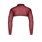 Short Top with Long Sleeves – Black/Red Zebra – L — Photo 6