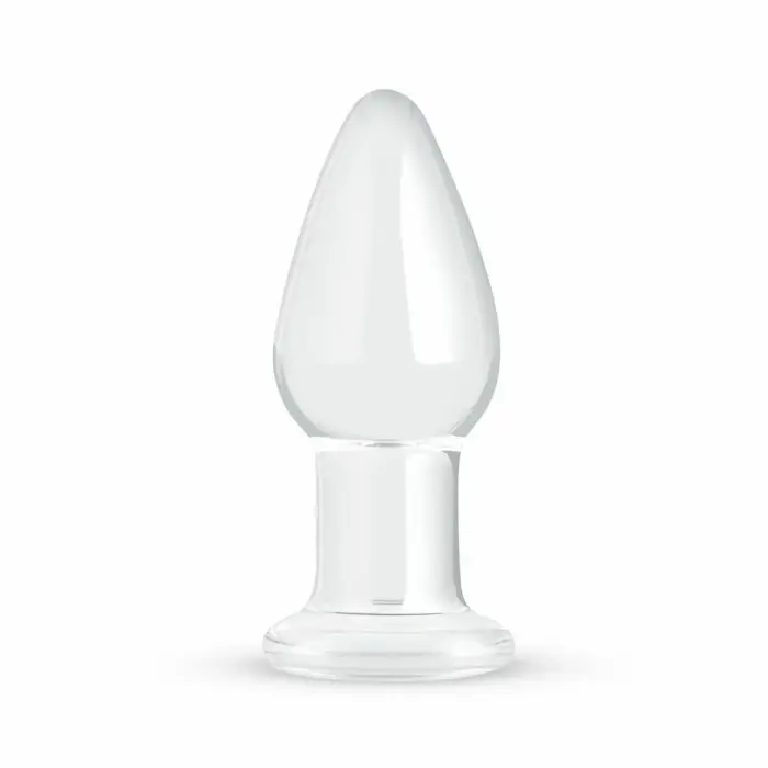 Glas Crystal Clear – sile klaasist anaalkork – M – 3,9 cm