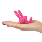 Power Clit Duo Silicone Cock Ring – Pink — Photo 5