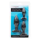 Silicone Anal Exerciser Kit – 3-Piece Set – Black — Photo 3