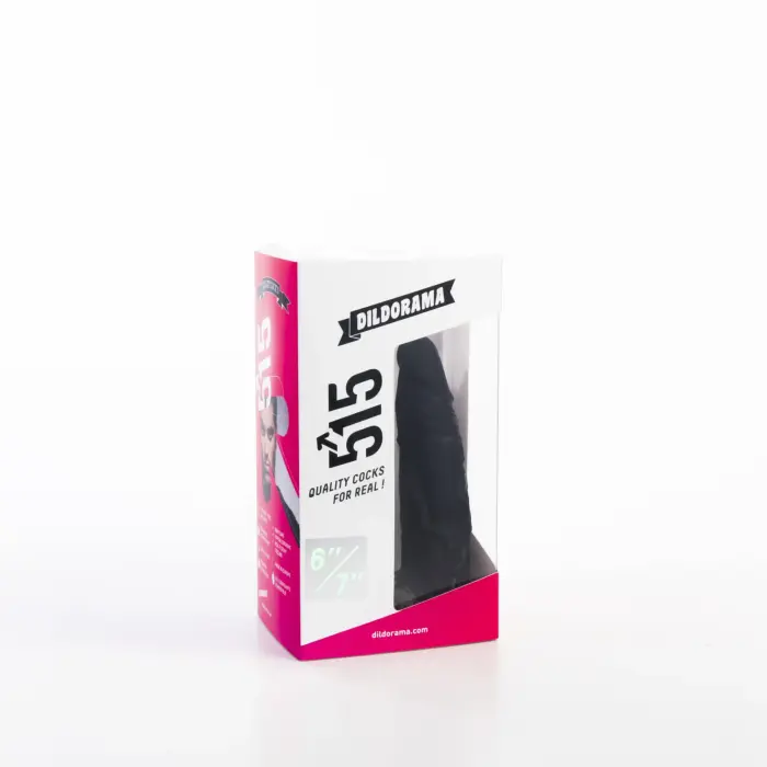 Dildorama 515 Line Double Black Dildo – 15 cm (6″)