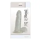 Real Rapture želejas dildo – 16.5 cm (6.5″) – Caurspīdīgs Foto 1