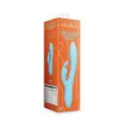 Rievots truša vibrators – 18 cm (7″) – zils — Foto 1