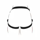 Get Real Adjustable Harness – reguliuojami strap-on diržai su 3 silikoniniais žiedais – juodi — Nuotrauka 8