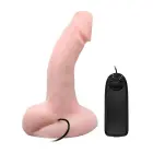 BAILE вибрирующий вращающийся дилдо – 26 cm (10″) – телесный — Фото 3