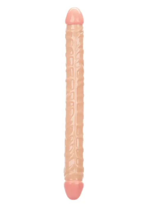 Size Queen двусторонний дилдо – 43 cm (17″) – телесный