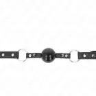 KINK palliklamber 4 cm – silikoonist pall, neediotsad, reguleeritav rihm – must — Foto 3