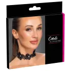 Cottelli ACCESSOIRES juodas nėrinių chokeris su perlerais – S-L — Nuotrauka 1
