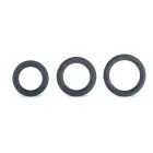 3 vnt. varpos žiedų rinkinys – pilkas Photo