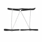 Subblime Leather Belt Harness Black – Adjustable Chain Detail, One Size — Photo 4