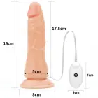 LoveToy – vibreeriv lihtne strap-on komplekt – 7,5-tolline dildo – TPE — Foto 16