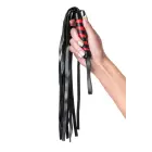 Anonymo flogger, PU leather, black, 45 cm Foto 2