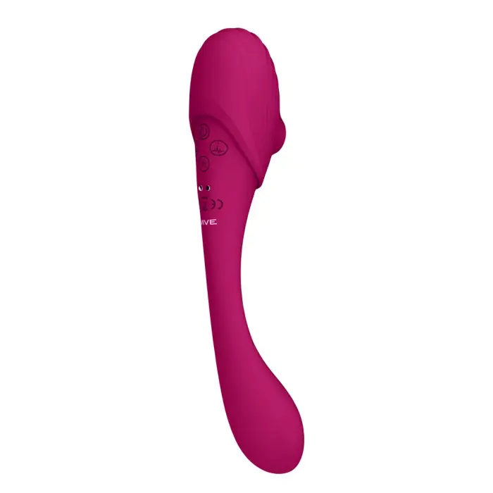 Mirai dubultais pulsa viļņu gaisa viļņu elastīgais vibrators – rozā Foto 10