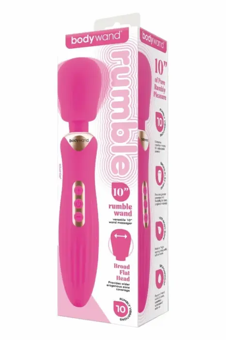 Bodywand Rumble Wand – массажёр-вибратор (wand) – ярко-розовый – 25,4 см