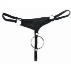 Men's Jockstrap with Penis Ring – Black – L Photo
