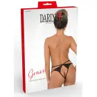 Grace stringid dekoratiivse avaga seljal – mustad – L/XL — Foto 2