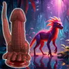 Beasty Cocks Panthera kahepoolne dildo – 30 cm – must — Foto 10