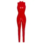 Black Level Red Vinyl Catsuit with 2-Way Zip – L — Photo 7