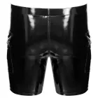 Black Level Black Vinyl Shorts with Padded Pouch and Flap Pockets – XL — Photo 7