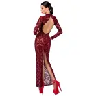 Noir Kink Royal pikk kleit – punane – M — Foto 3
