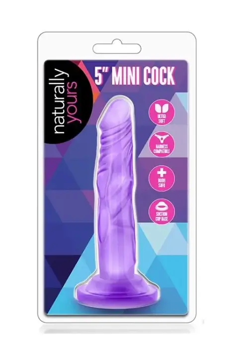 NATURALLY YOURS mini dildo – 12.7 cm (5″) – violets