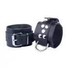 Red Leather Wrist & Ankle Restraints – Black – 6 cm — Photo 1