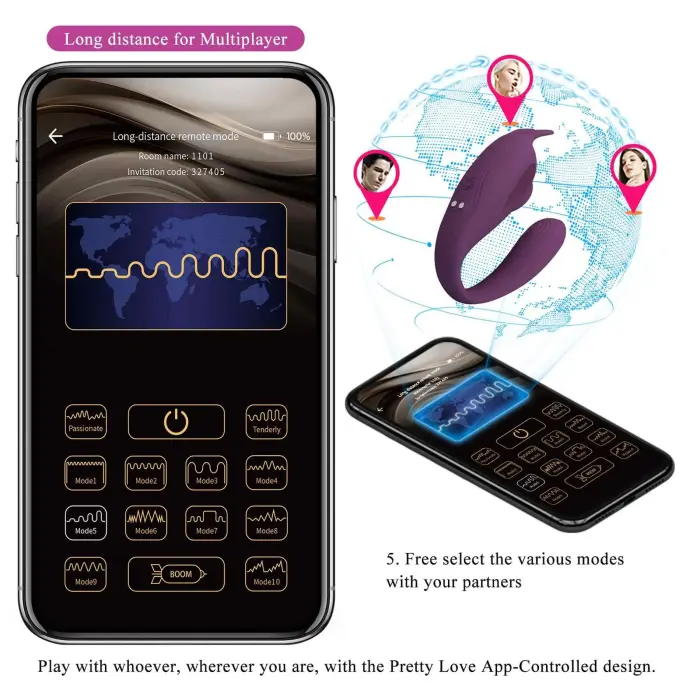SHEY App-Controlled Couples Vibrator