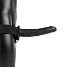 RealRock Hollow Strap-On Dildo – 24.5 cm (10″) – Black — Photo 3