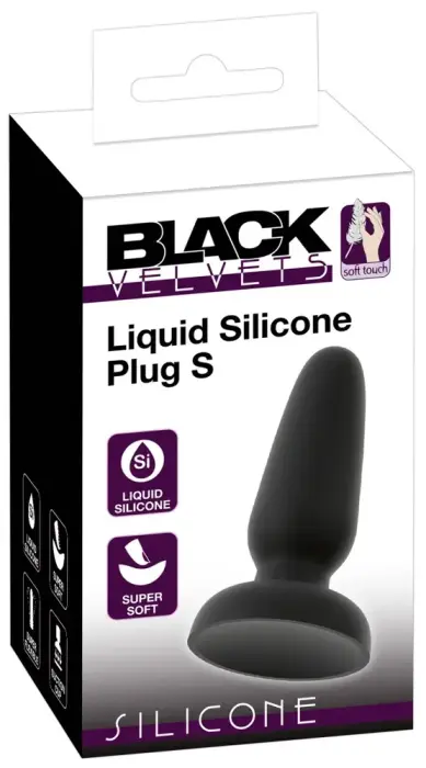 Black Velvets Silicone Plug S – 10.5 cm – Black