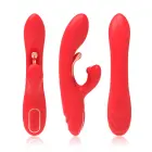Nirvana Raudonas trijų taškų triušio vibratorius – 22.4 cm (8.8″) — Nuotrauka 1