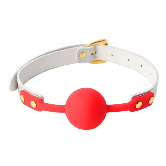 Summertime Ball Gag – Red/White