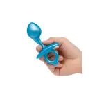 B-Vibe lemputės formos analinis kištukas – 6.35 cm (2.5″) – Mėlynas — Nuotrauka 5