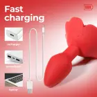 Rose besisukantis analinis kištukas – USB įkrovimas Photo