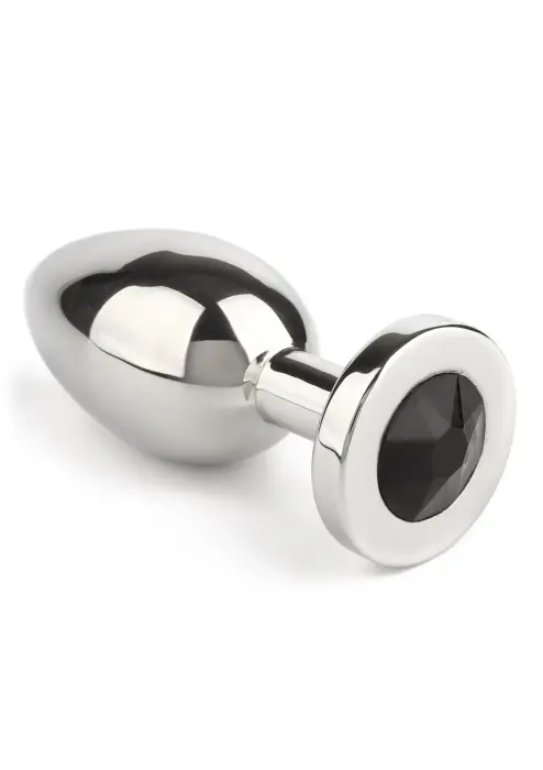 Mr. Steel Jeweled Butt Plug – M – Black