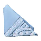 The Code Silicone Cock Ring with Bandana – Light Blue — Photo 3